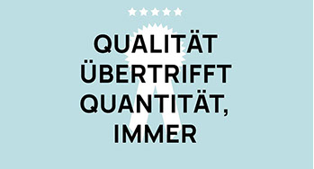 Qualität vs. Quantität - Webagentur Gravik